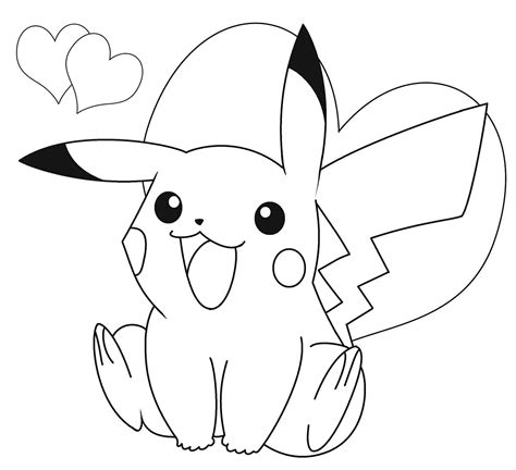 free printable coloring pages pikachu|40+ Pikachu Coloring Pages